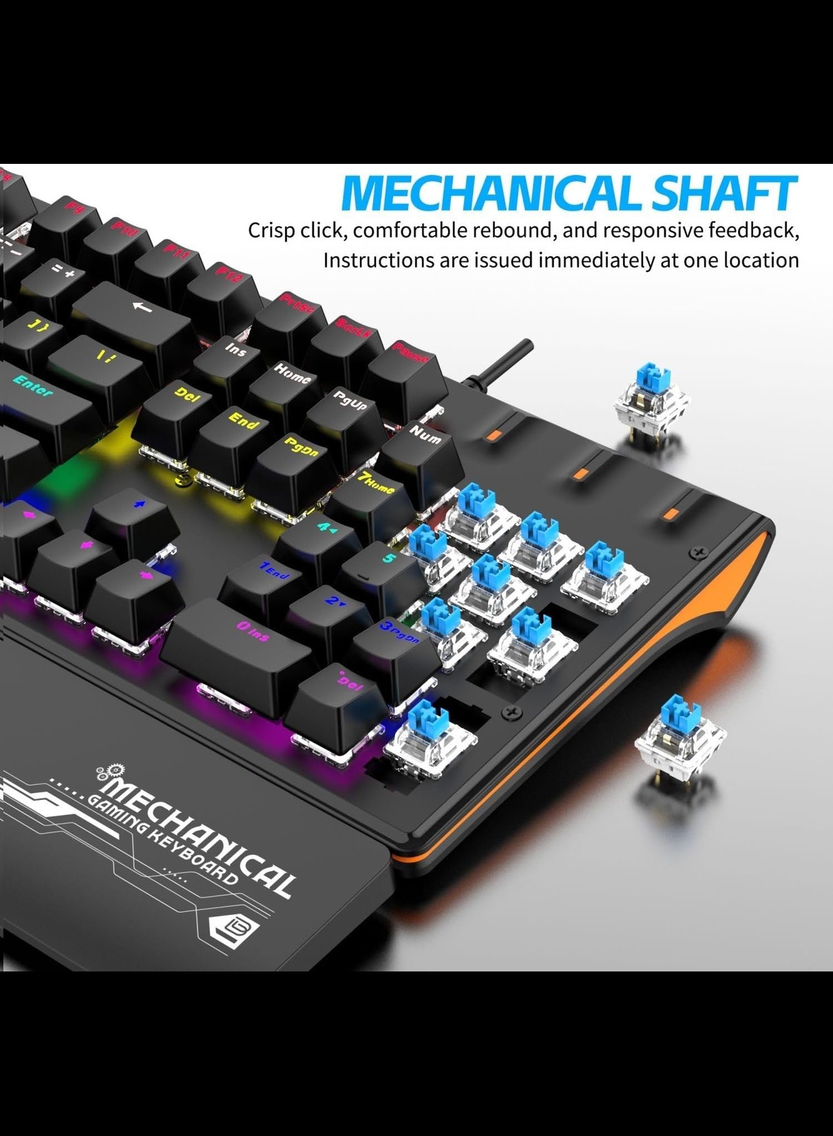 Mechanical Gaming Keyboard K600 with Palm Rest