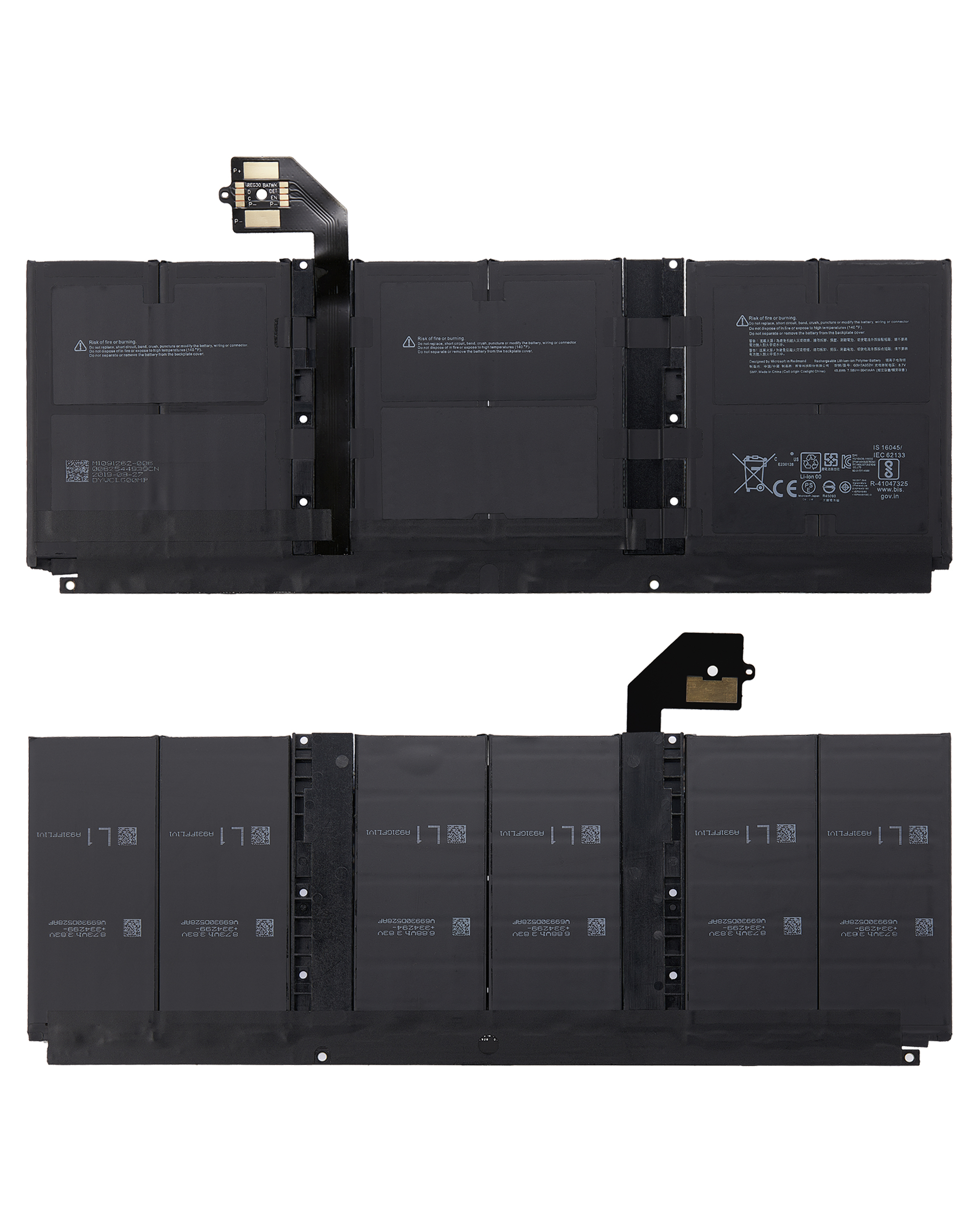 Replacement battery for Microsoft Surface LAPTOP 3 & Laptop 4 - Type B Short head