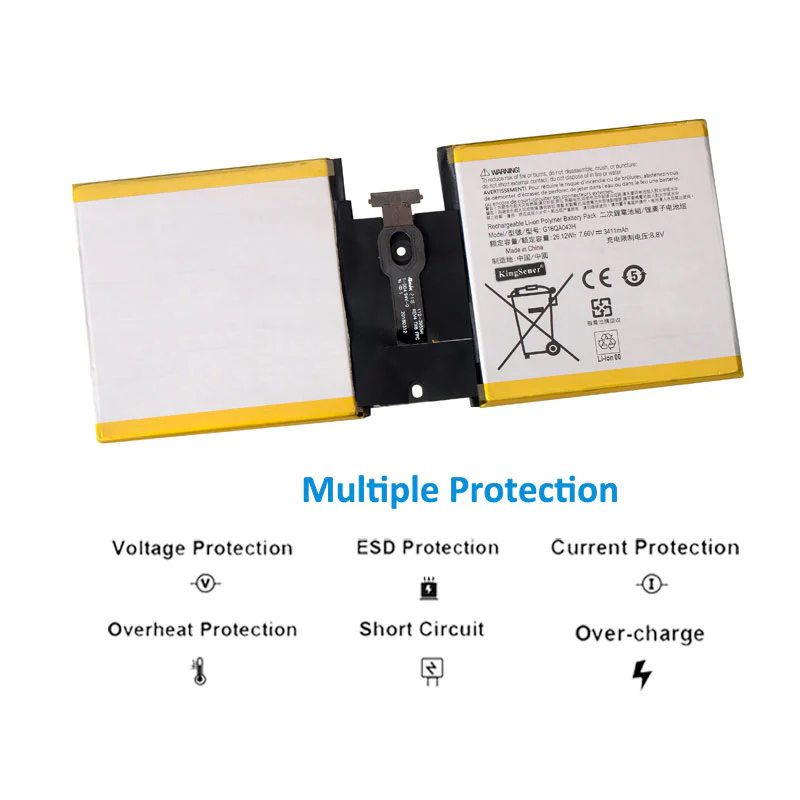 Battery Surface GO 1824 3411mAh - G16QA043H