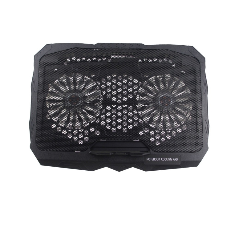Laptop Cooling Pad, Gaming Laptop Cooler for Desk, Laptops Cooler Stand with 2 Quiet Fans Gaming Notebook Cooler for 12-16in Laptops, Dual USB 6 Heights Adjustable Computer Chill Mat