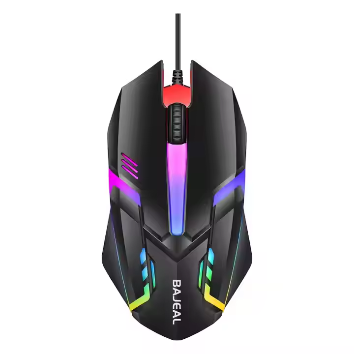 Bajeal D3 Led Mouse Usb Wired Mouse Optical PC Computer LED USB Wired Office Gaming Mouse