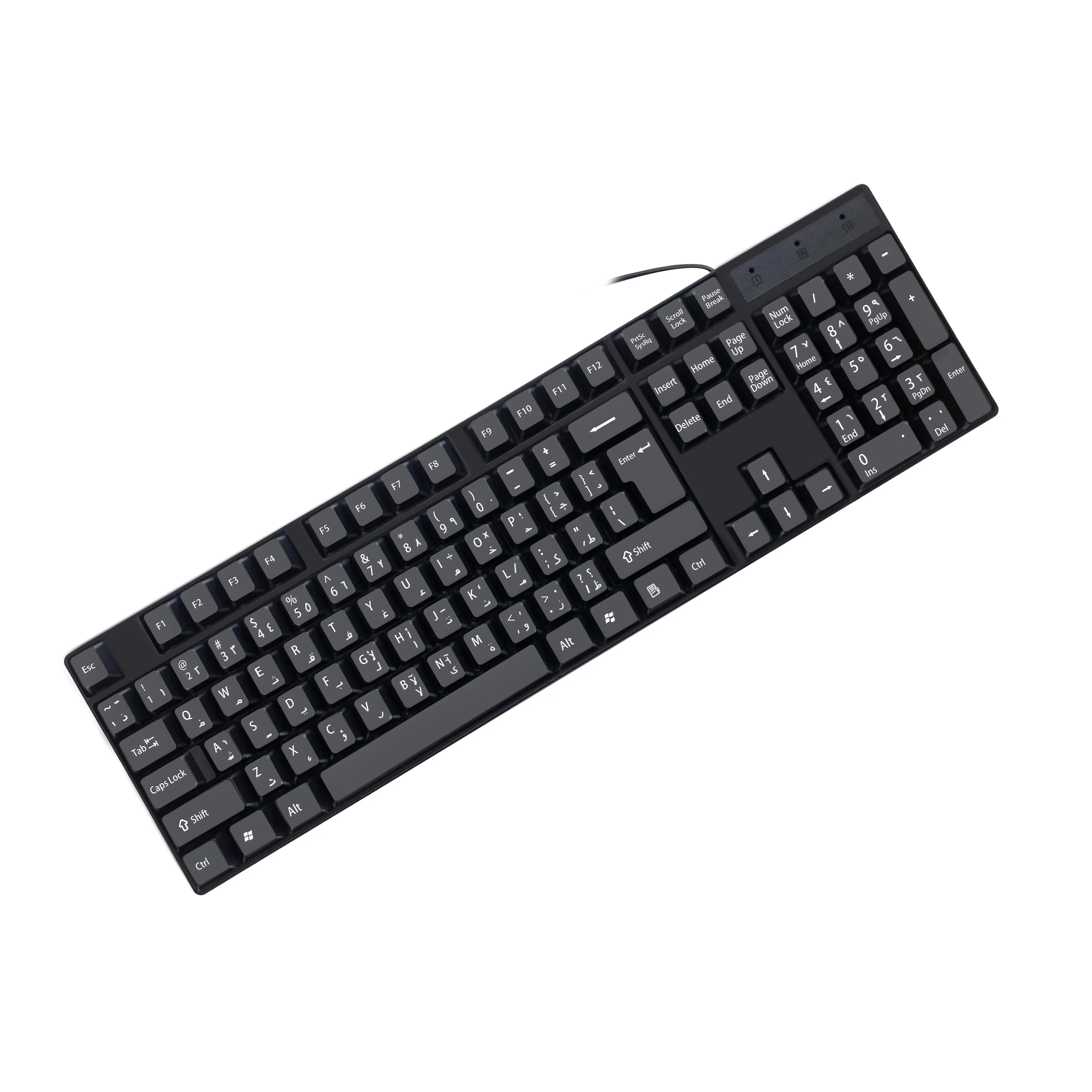 BIOJEE K1800 Standard USB Interface 104-key French Layout Wired Keyboard for Notebook Desktop Computer